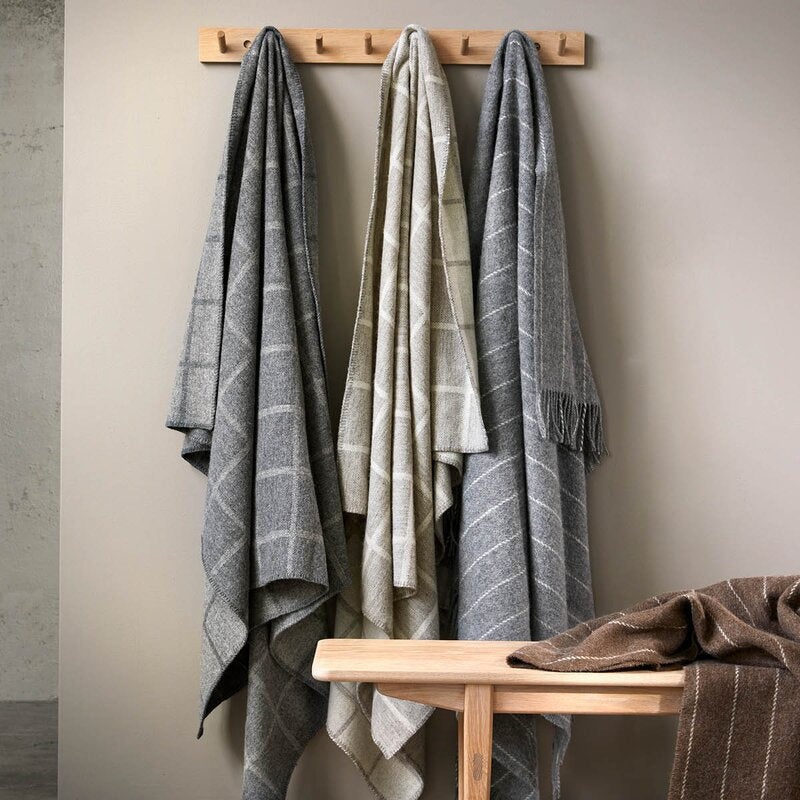 Oppdal ullpledd 130x200 cm natur