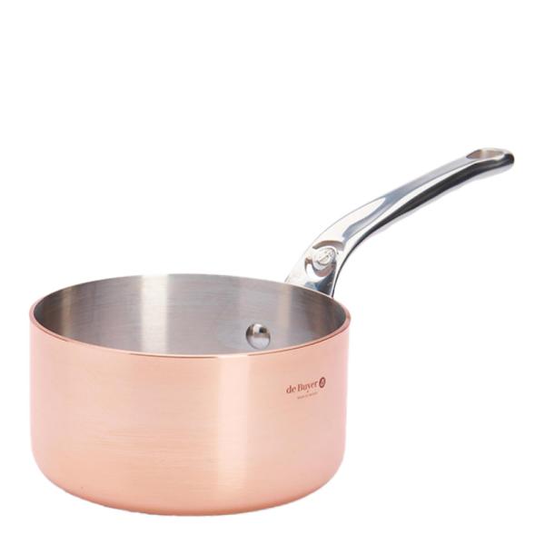 Prima Matera kasserolle 1,2L 14 cm kobber/rustfritt stål