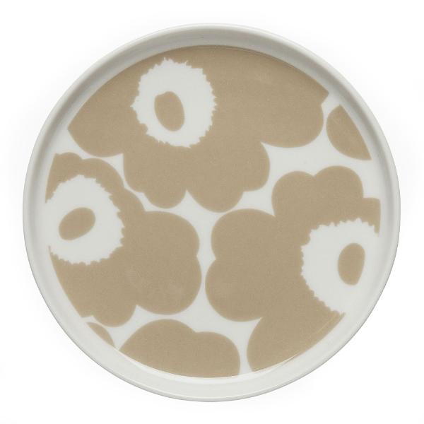 Oiva Unikko tallerken 13,5 cm beige