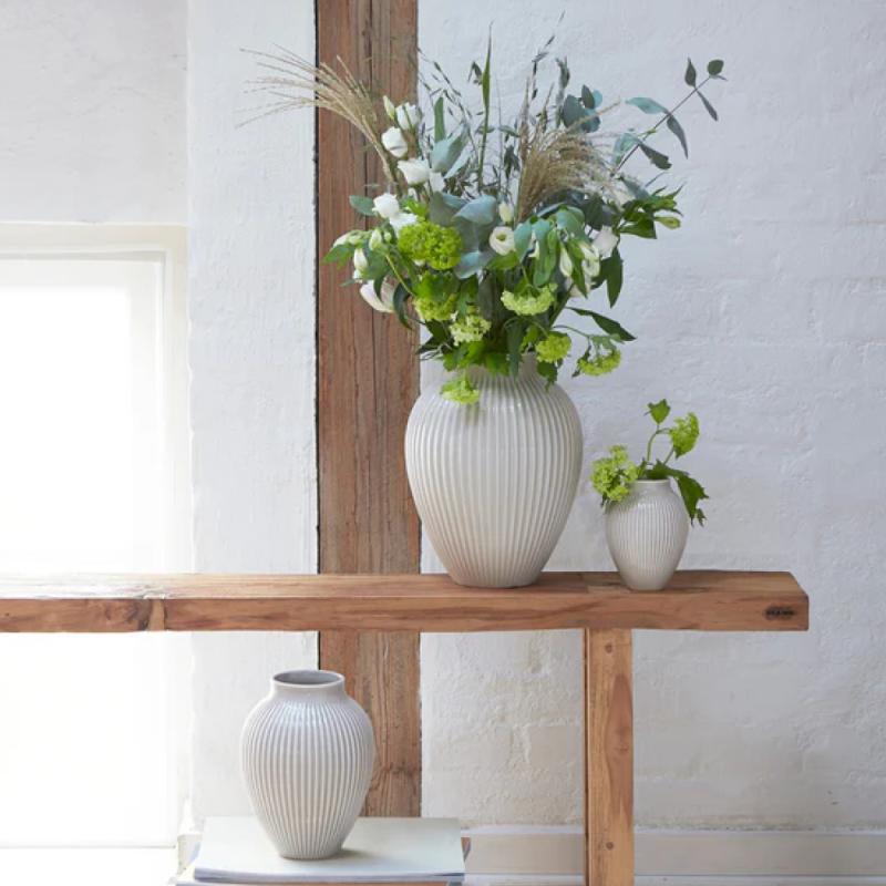 Ripple vase 27 cm hvit