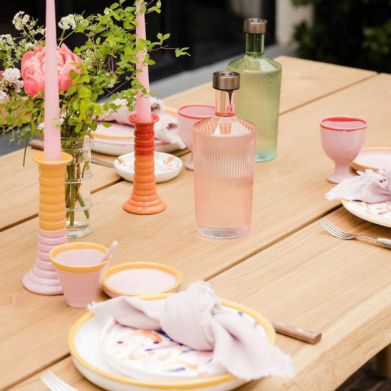Ribbed Elegance flaske Pink 1,25L rosa