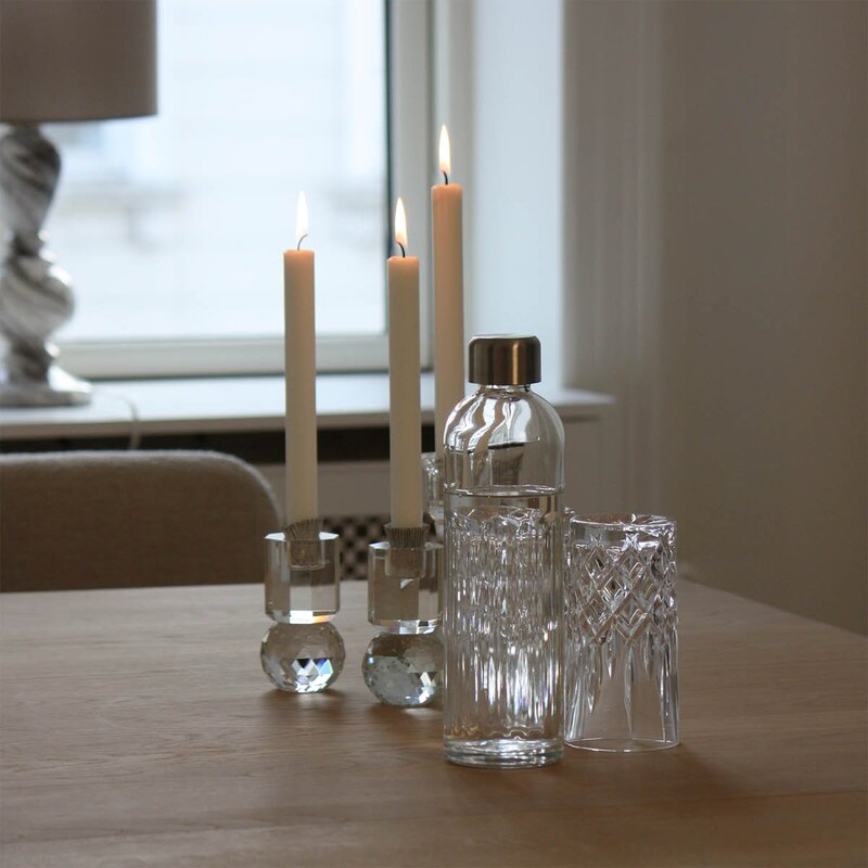 Glassflaske til Glass kullsyremaskin 0,65L klar