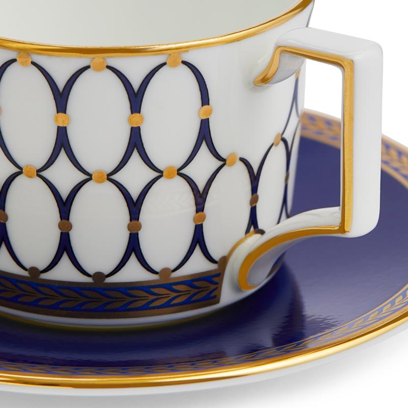 Renaissance Gold kaffekopp & asjett