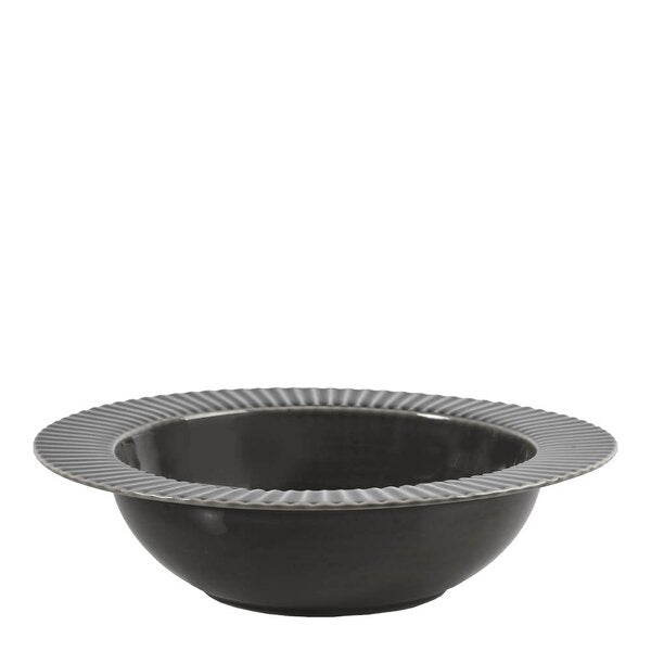 Coffee & More dyp tallerken 22 cm grå