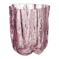 Crackle vase 12 cm rosa
