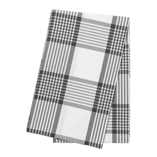 Duk 140x240 cm large checks hvit