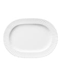 Ovalt serveringsfat 33 cm hvit
