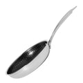 Signerat stekepanne strukturert ståloverflate 20 cm rustfritt stål