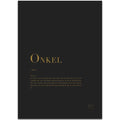 Poster onkel 30x40 cm svart