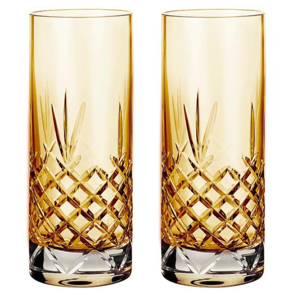 Crispy Highball glass 37 cl 2 stk citrine
