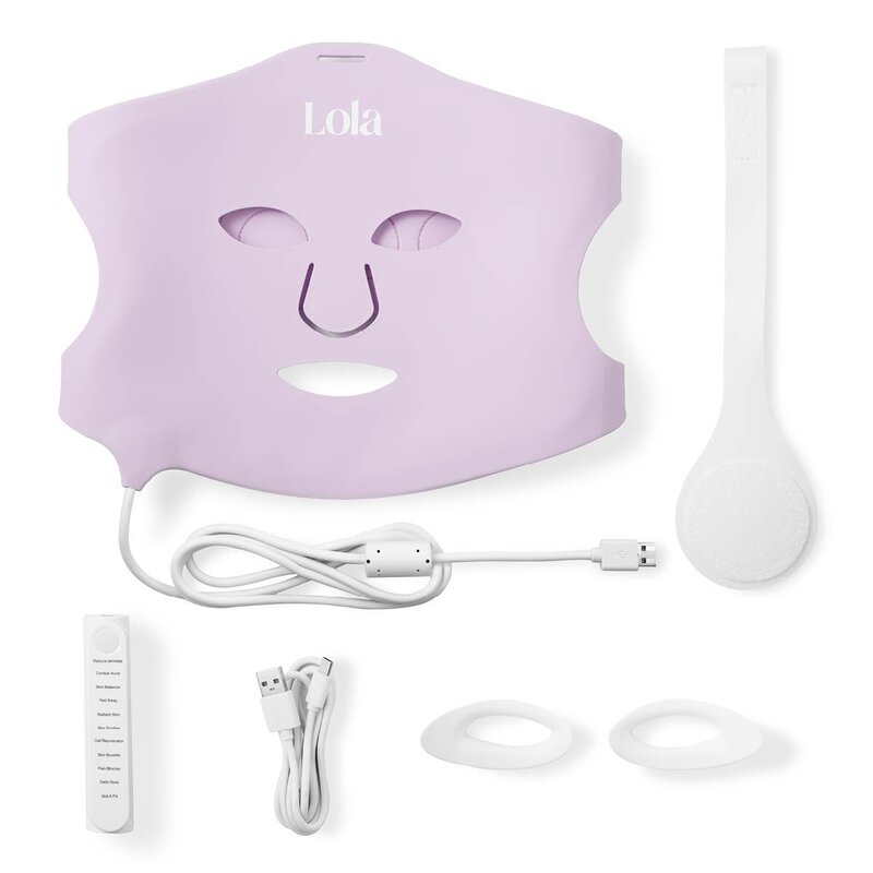 Glow mask LED-maske lilac