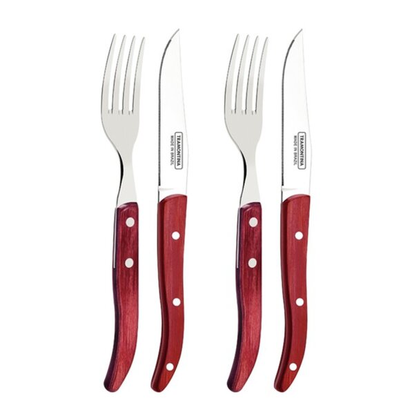 Churrasco bestikksett 4 deler natur