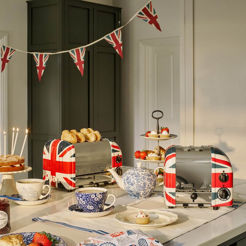 Classic brødrister 2 skiver union jack