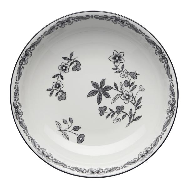 Ostindia  dyp tallerken 22 cm svart