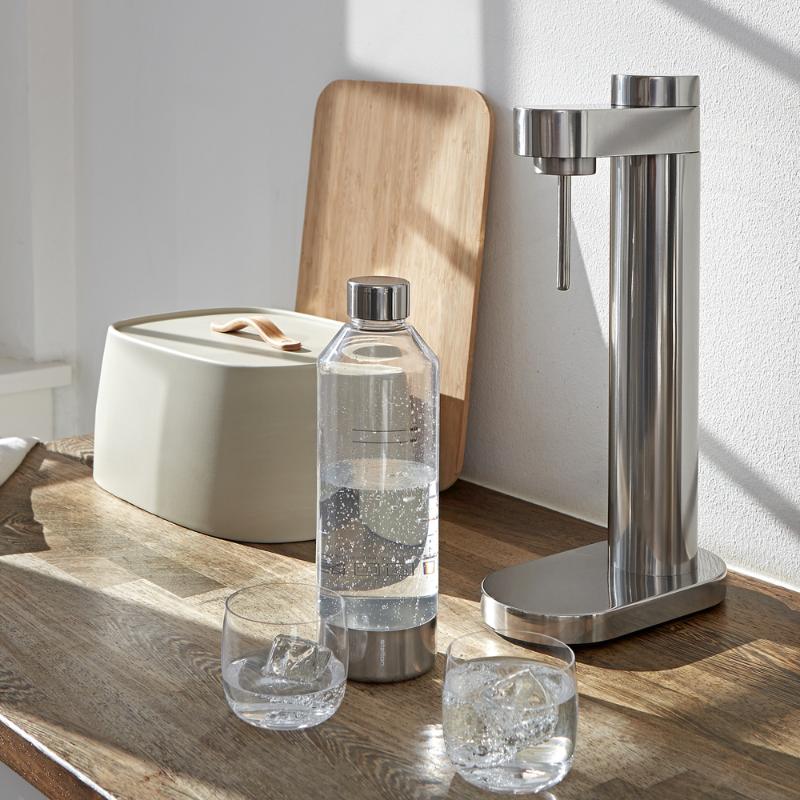 Brus flaske til kullsyremaskin 85 cl steel