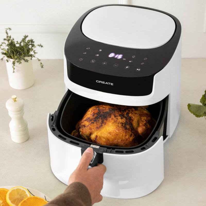 Airfryer single kurv 6,2L hvit