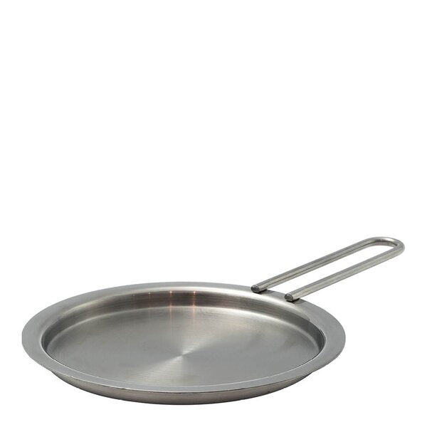 Flatt lokk 13 cm stål