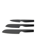 Sukai knivsett 3 stk svart
