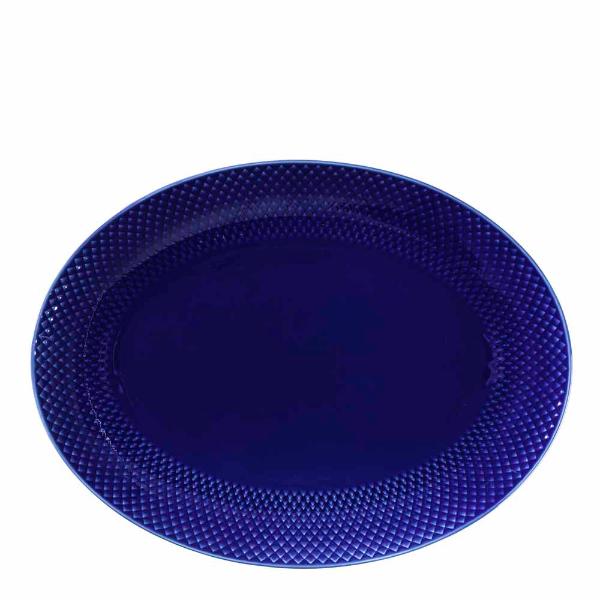 Rhombe Color oval serveringsfat 35x26,5 cm mørk blå