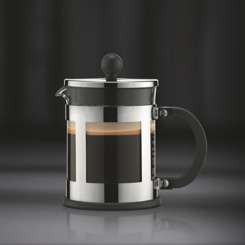 Kenya presskanne 50 cl 4 kopper krom