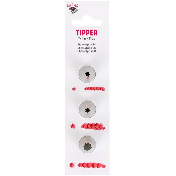 Tippsett stjerne S4, S6 og S8