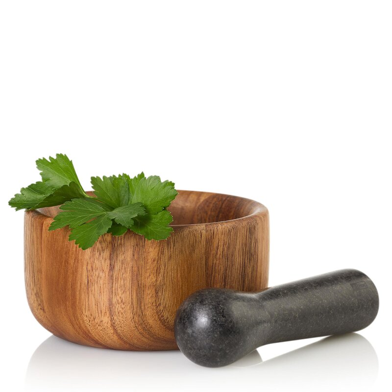 Taru morter 13 cm med pistill natur/granit