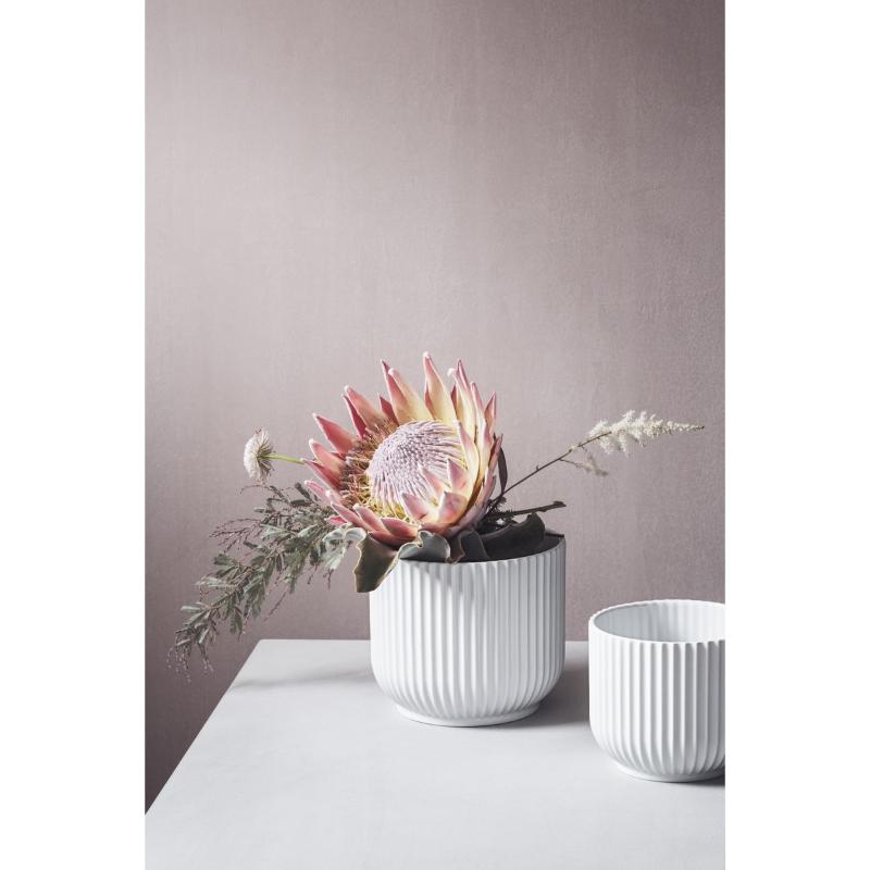 Blomsterpotte stor hvit