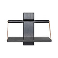 Wood wall hylle 24x18x30 cm svart