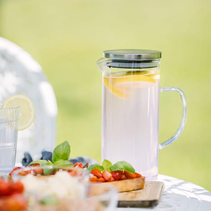 Kay glassmugge med stållokk 1,3L