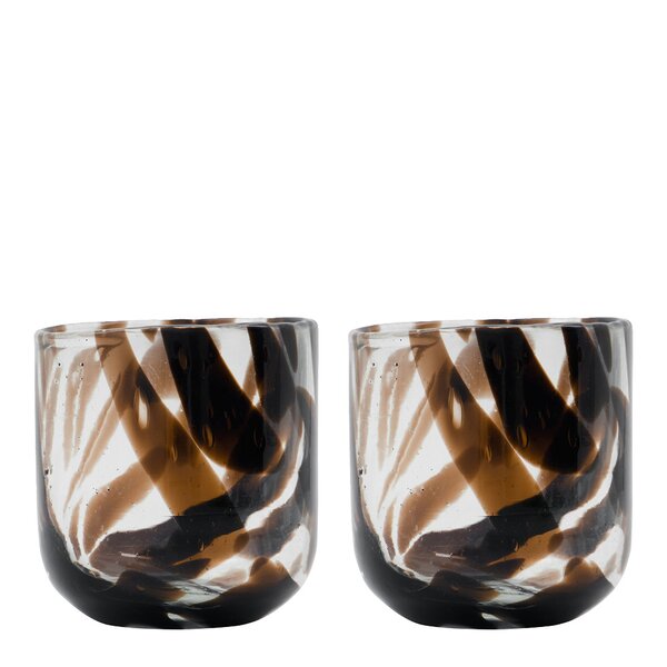 Home telysestake 9,5 cm 2 stk mørkebrun