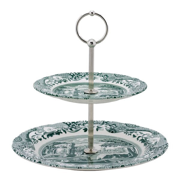 Heritage Green Italian etasjefat med to plan 23,5x27 cm