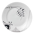 Sort Mega Riflet flat tallerken 19 cm