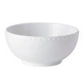 Hvit Riflet Halvblonde skål 15 cm