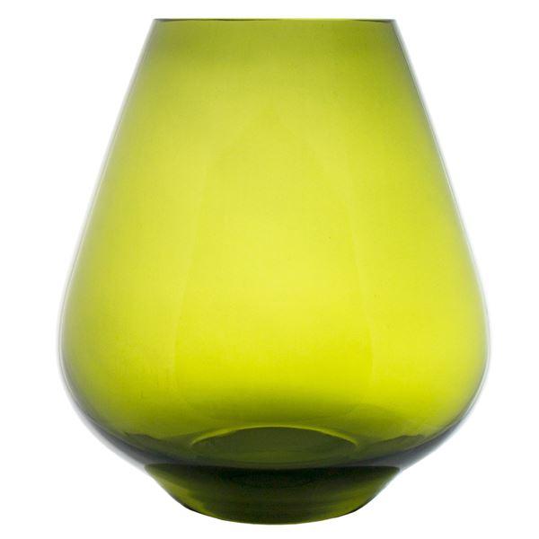 Rocks stormlykt/vase 22 cm grønn