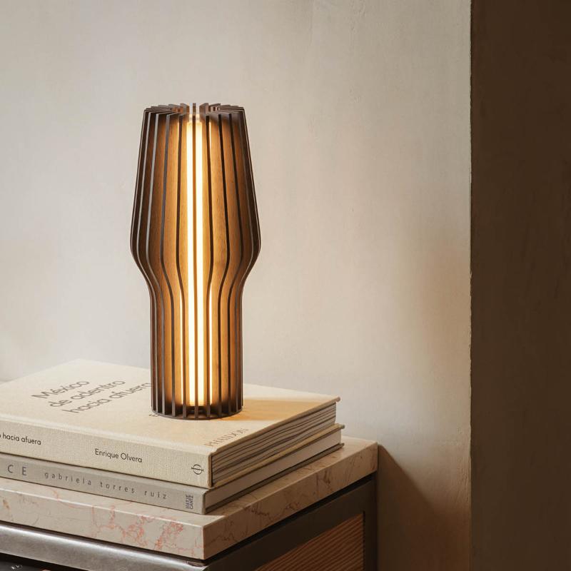 Radiant LED batteri lampe smoked