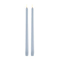 Taper Candles slim LED-kronelys 2,3x32 cm 2 stk lys blå