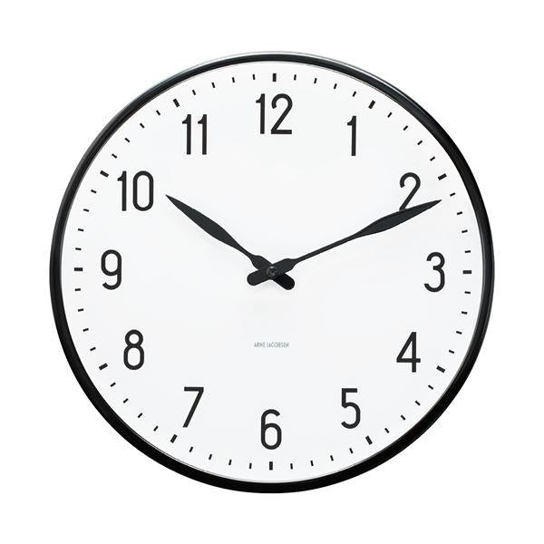 Station veggur 29 cm hvit/svart