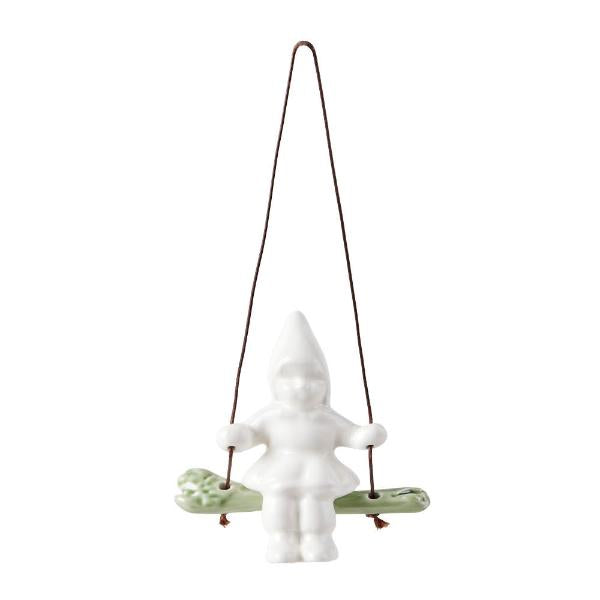 Christmas Tales gyngende jente 8 cm hvit