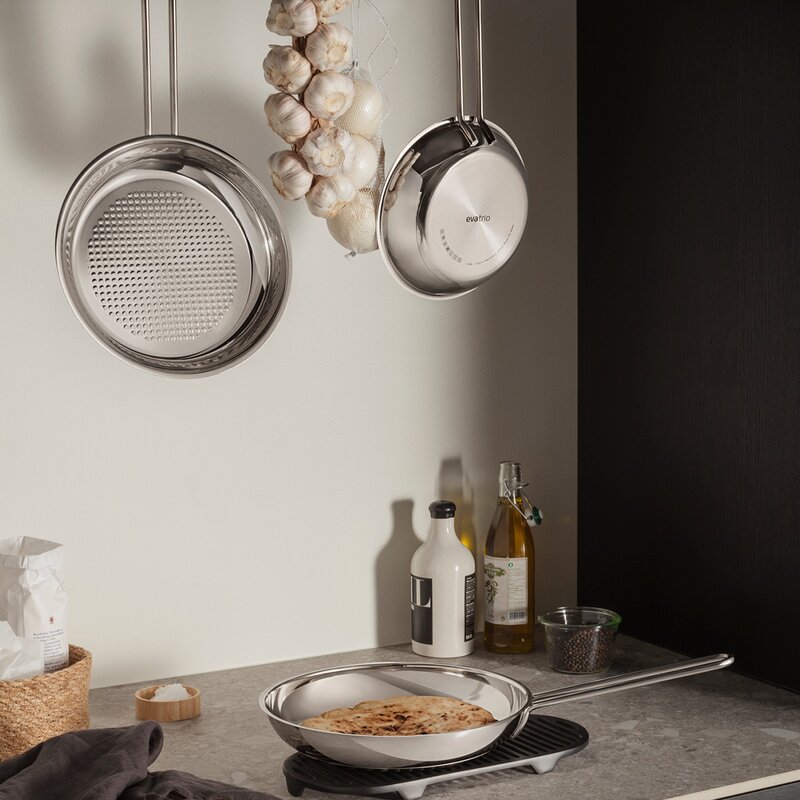 Stainless Steel stekepanne 28 cm honeycomb
