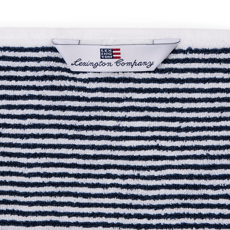 Original håndkle 70x130 cm stripet hvit/navy