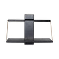 Wood wall hylle 45x20x32 cm svart