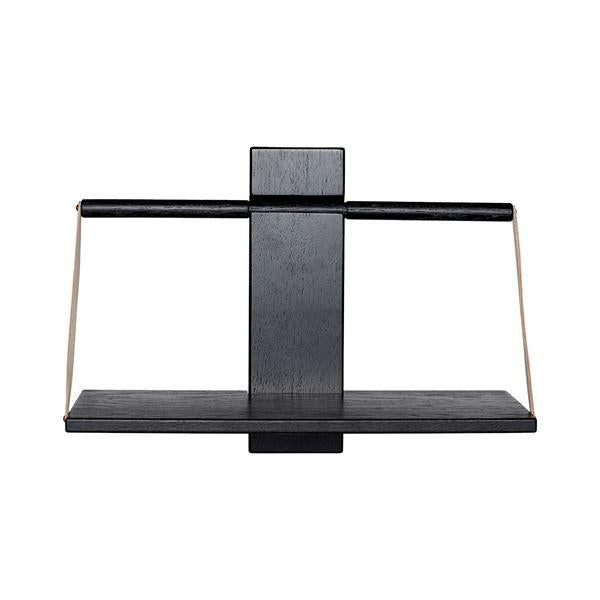 Wood wall hylle 45x20x32 cm svart