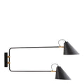 Club Double vegglampe 42x81 cm svart