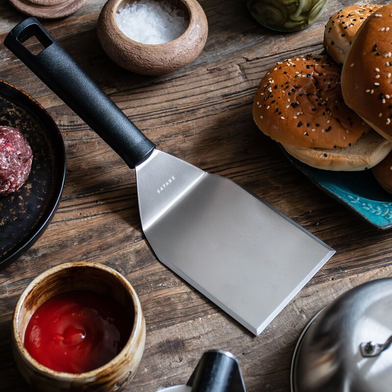 Smash burgersett 3 deler svart/rustfri