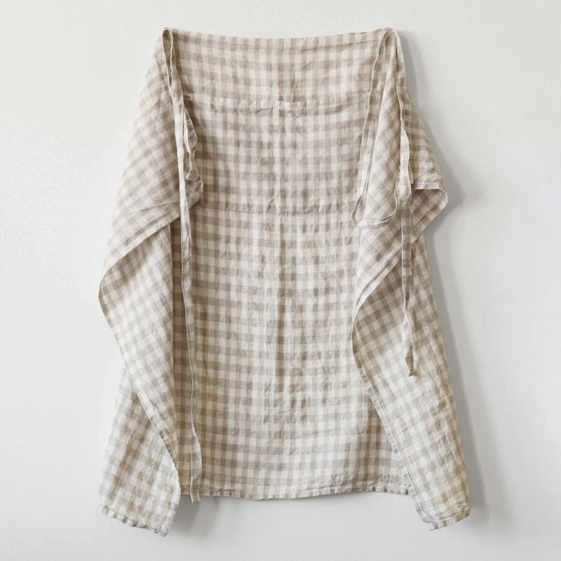 Forkle 90x75 cm gingham natural