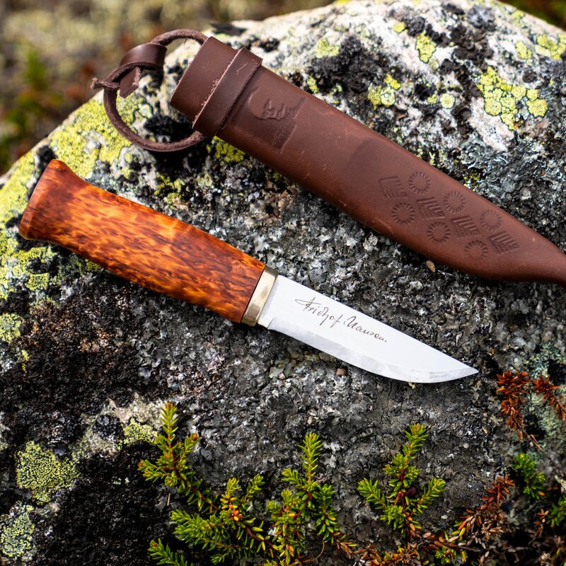 Nansen tollekniv 21 cm masurbjørk