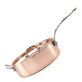 Copper Induction traktørpanne med lokk 26 cm
