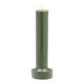 Styles kubbelys 8x23 cm parafin/stearin dark green