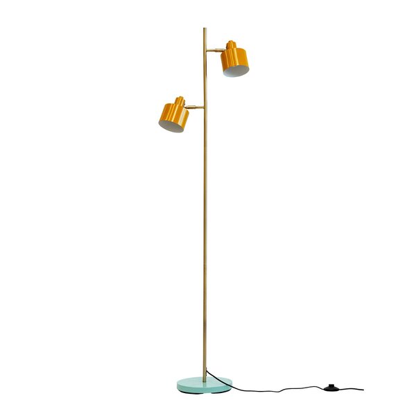 Ocean gulvlampe 160 cm curry/messing/turkis