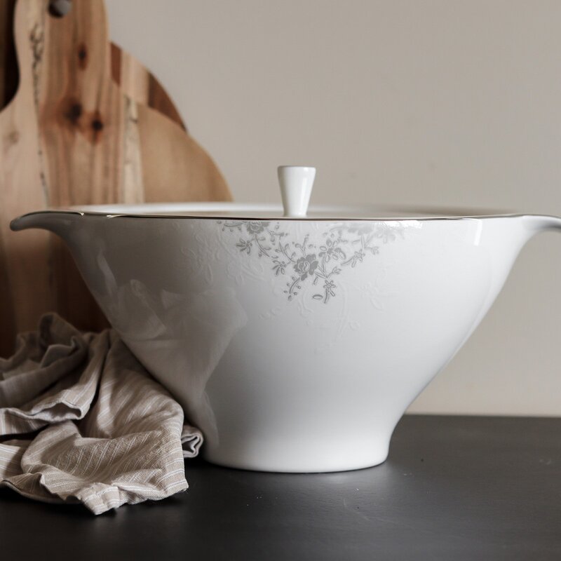 Angelina Platinum terrin lokk 23 cm hvit